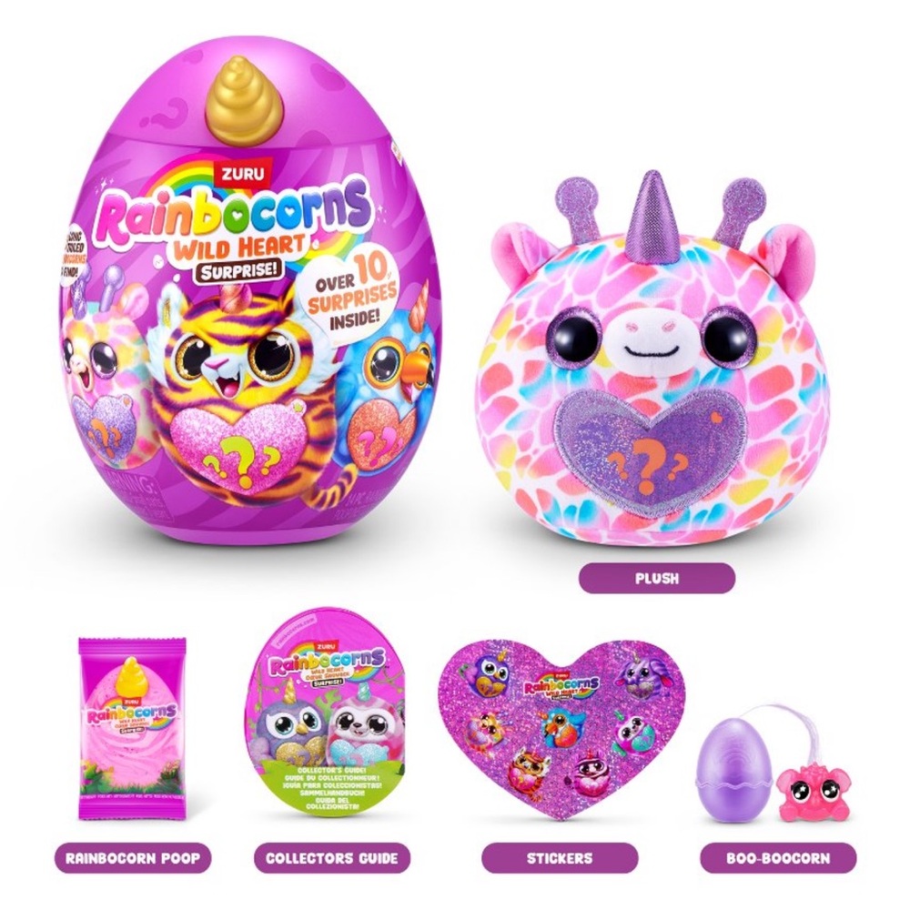 Rainbocorns Wild Heart Surprise Plush Toy